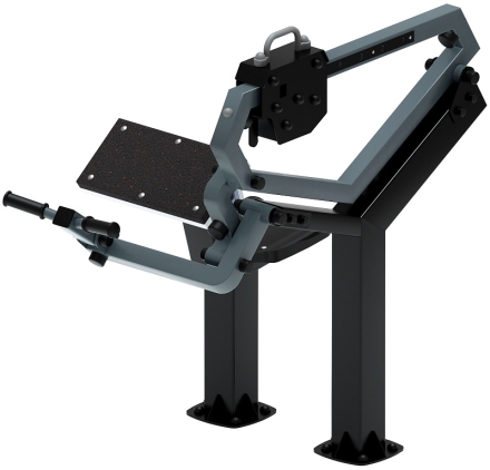 Бицепс сидя (серый) - Уличный тренажер - СТ 034-13.И1