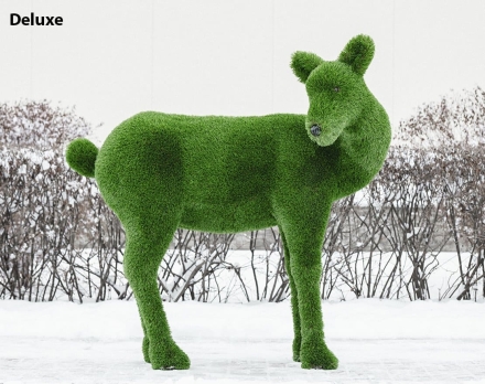 Топиари олень, самочка Нелли - газон Deluxe/Deluxe Green