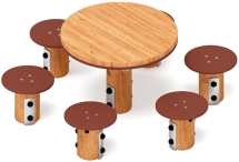 Столик детский (лиственница) МФ 31.01.11-Л.И1