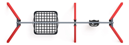Качели М2 (красный) ИО 12.М.06.01.01-01