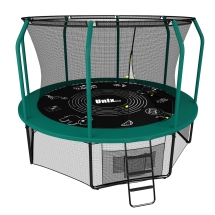 Батут Unix line Supreme Game 8 ft (green) диаметр 244 см с защитной сеткой