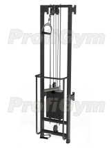 Тренажер блочный реабилитационный пристенный стек 100 кг