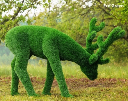 Топиари олень, пасется - газон Eco/Eco, цветной