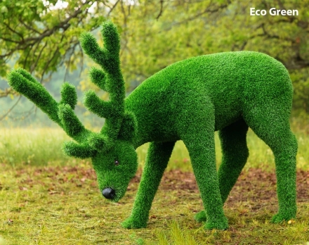 Топиари олень, пасется - газон Eco/Eco, цветной