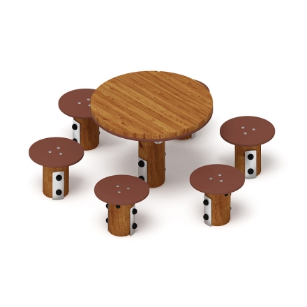 Столик детский (лиственница темный) МФ 31.01.11-Л.И1.01