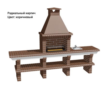 Печь Аристократ 710 Прямоугольный кирпич графитовый серый