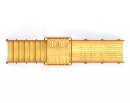 Зимняя деревянная горка TORUDA Север-2 (скат 3 м)