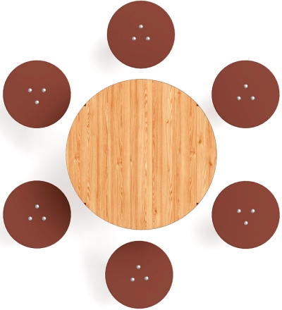 Столик взрослый (лиственница) МФ 32.01.05-Л.И1