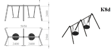 Качели двойные &quot;гнездо&quot;