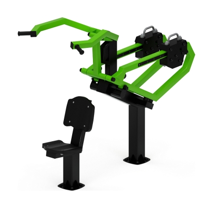 Тяга верхняя с переменной нагрузкой (зеленый) - Уличный тренажер - СТ 036-12