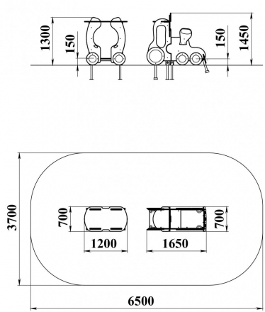 МФ 4.151 Паровозик Граффити