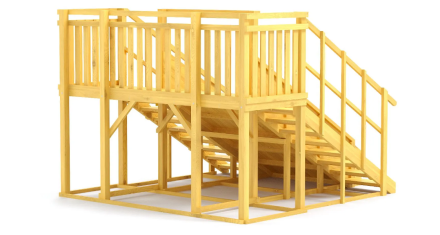 Зимняя горка Савушка Зима Wood 4