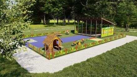 Комплект для детского сада TORUDA Полянка (10х15 м)