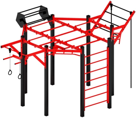 Многофункциональный спортивный комплекс (красный) МК 100.01-01