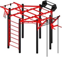 Многофункциональный спортивный комплекс (красный) МК 100.01-01