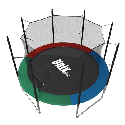 Батут Unix line Simple 12 ft Color (inside) с защитной сеткой