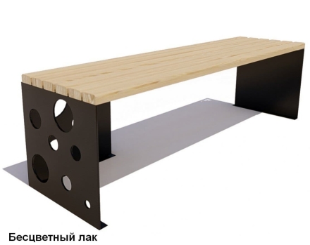Скамейка уличная Сыр, Лиственница 1,5 м