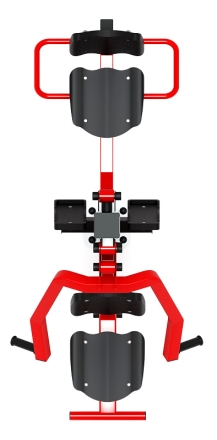 Жим ногами + жим от груди (красный) - Уличный тренажер - СТ 037-11