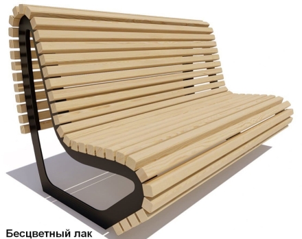Скамейка парковая Лондон, Лиственница 1,5 м