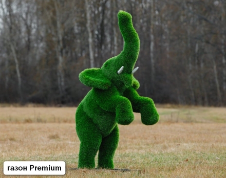 Топиари Слоник на дыбах газон Premium