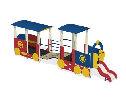 Игровой комплекс Паровоз с вагончиком ИО-01.1