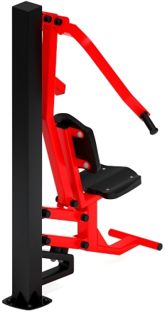 Жим от груди (красный) - Уличный тренажер - СТ 006-11.И1