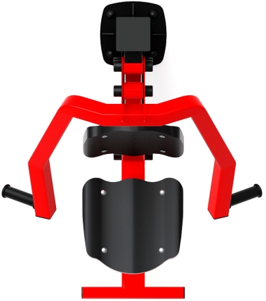 Жим от груди (красный) - Уличный тренажер - СТ 006-11.И1