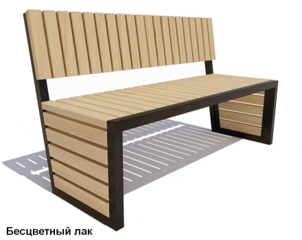 Скамейка парковая Аллея, Лиственница 2,5 м