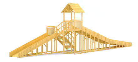 Зимняя горка Савушка Зима Wood 9/3