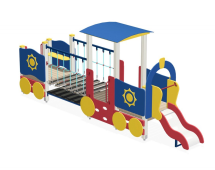 Игровой комплекс Паровоз с открытым вагончиком ИО-01.2