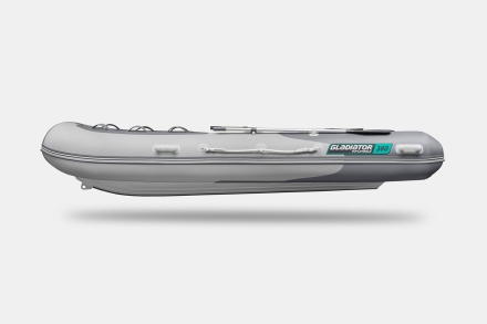 Gladiator RIB 380 AL Светло-темносерый моторная лодка ПВХ Жесткое дно (морской алюминий), киль