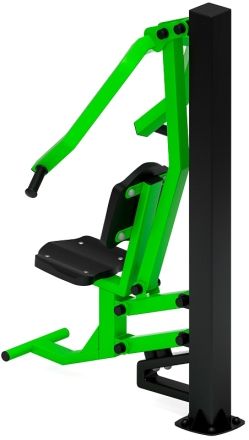 Жим от груди (зеленый) - Уличный тренажер - СТ 006-12.И1