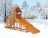 Зимняя горка Snow Fox Start с крышей (скат 4 м)