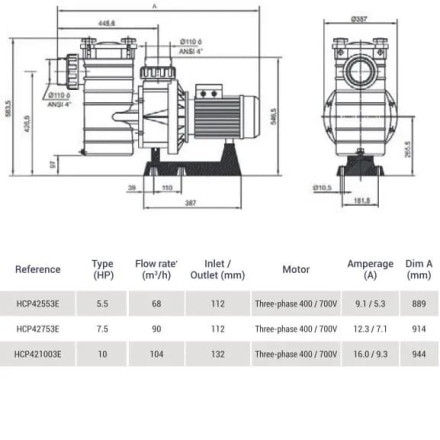 Насос с префильтром Hayward HCP42753E
