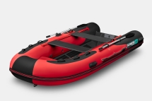 Gladiator RIB 380 AL Красно-черный моторная лодка ПВХ Жесткое дно (морской алюминий), киль