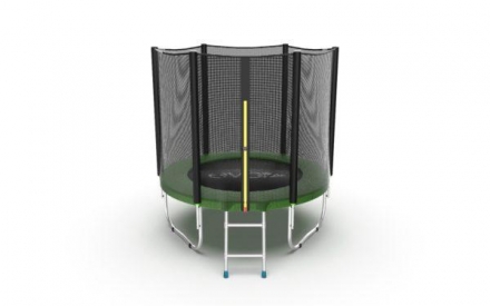 Батут с внешней сеткой и лестницей, диаметр 6ft (зеленый) EVO Jump External 6ft (Green) 