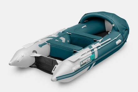GLADIATOR E 380 PRO AIR Морской зеленый-белый моторная лодка ПВХ НДНД