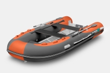 Gladiator RIB 380 AL Оранжево-темносерый моторная лодка ПВХ Жесткое дно (морской алюминий), киль