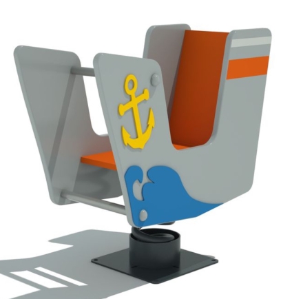 Качалка на пружине КНП Кораблик для детской площадки