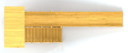 Зимняя горка Савушка Зима Wood-8/1 Без окрашивания