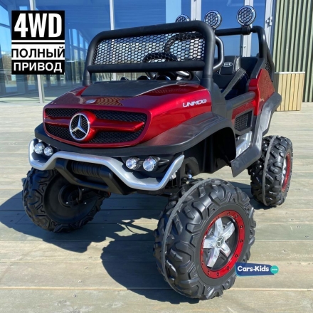 Электромобиль Mercedes-Benz Unimog Concept Mini 4WD красный