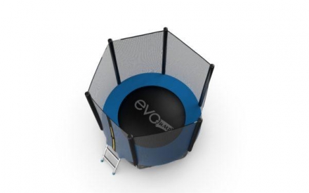 Батут с внешней сеткой и лестницей, диаметр 6ft (синий) EVO JUMP External 6ft (Blue) 