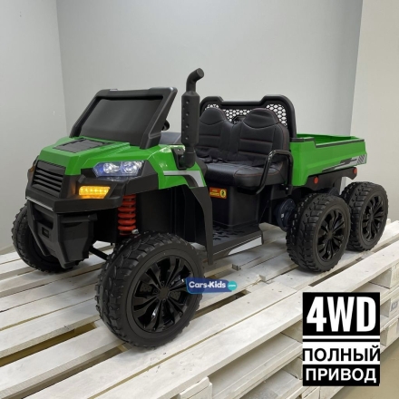 Электромобиль грузовик Т100ТТ зеленый