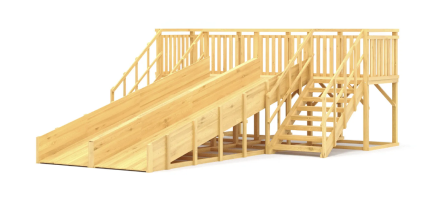 Зимняя горка Савушка Зима Wood 4/1