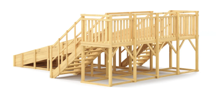 Зимняя горка Савушка Зима Wood 4/1