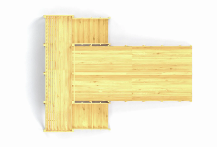 Зимняя горка Савушка Зима Wood 4/1