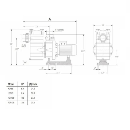 Насос с префильтром Hayward HCP40753E