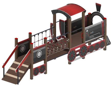Детская игровая площадка Паровозик ДИК 1.03.5.02-02 Н=750