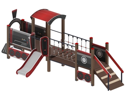 Детская игровая площадка Паровозик ДИК 1.03.5.02-02 Н=750