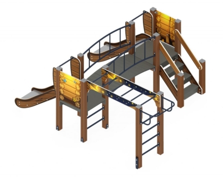 Детская игровая площадка Карапуз Эко ДИК 1.001.04-02 Н=750